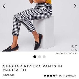 NEW W TAGS plaid black/white pants